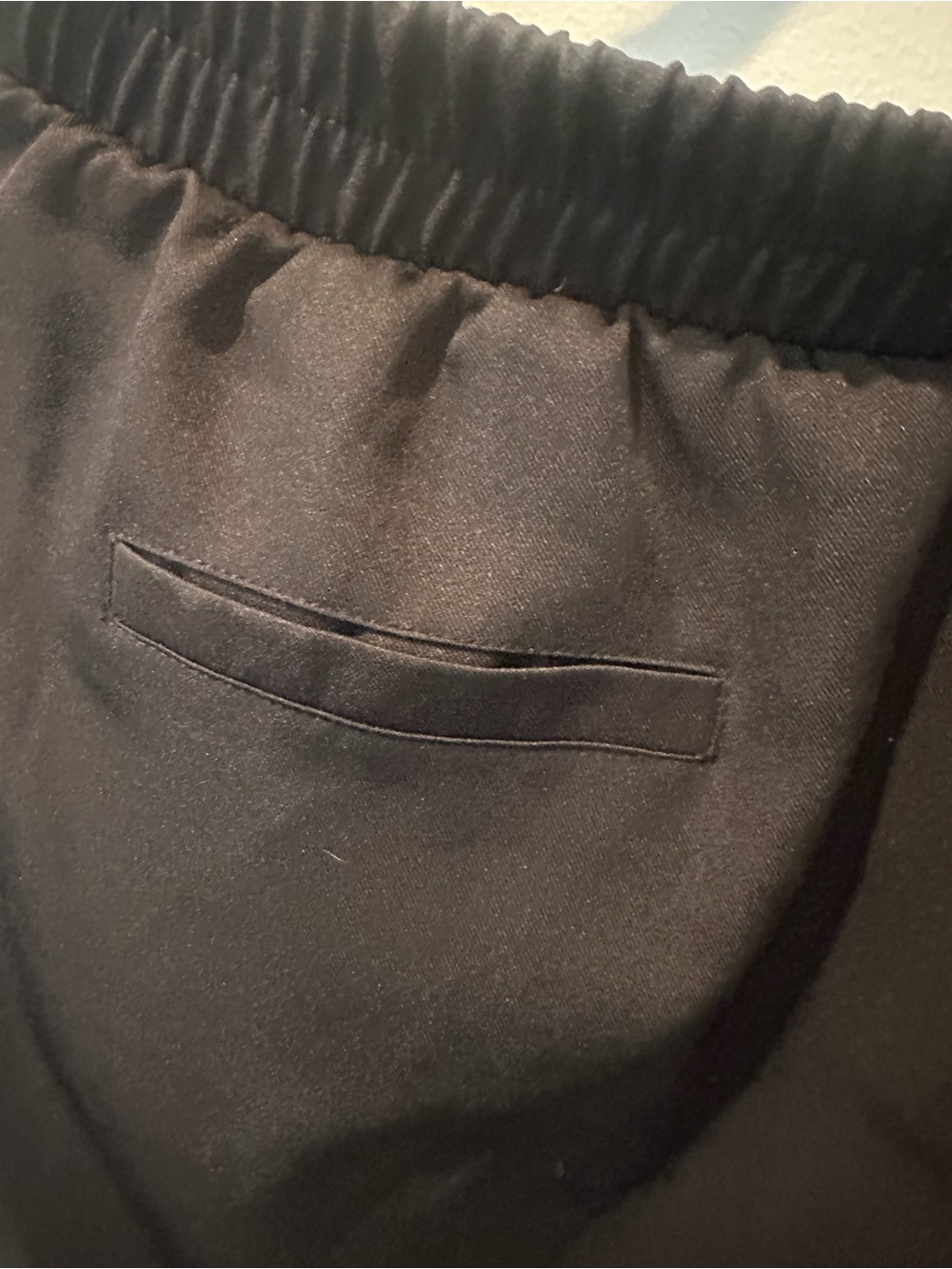 Black Wide-Leg Dress Pants with Gold Hardware - Picture 5 of 5